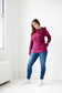 Pink Cement- 1/4 Zip- Merlot with Rose Gold