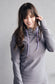 Pink Cement- Hoody- Grey with Purple-FINAL SALE