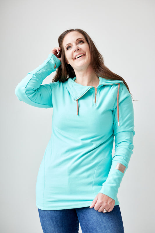 Pink Cement- 1/4 Zip- Bali with Rose Gold