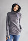 Pink Cement- 1/4 Zip- Grey with Purple- FINAL SALE