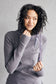Pink Cement- 1/4 Zip- Grey with Purple- FINAL SALE