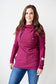 Pink Cement- Hoody- Merlot with Black