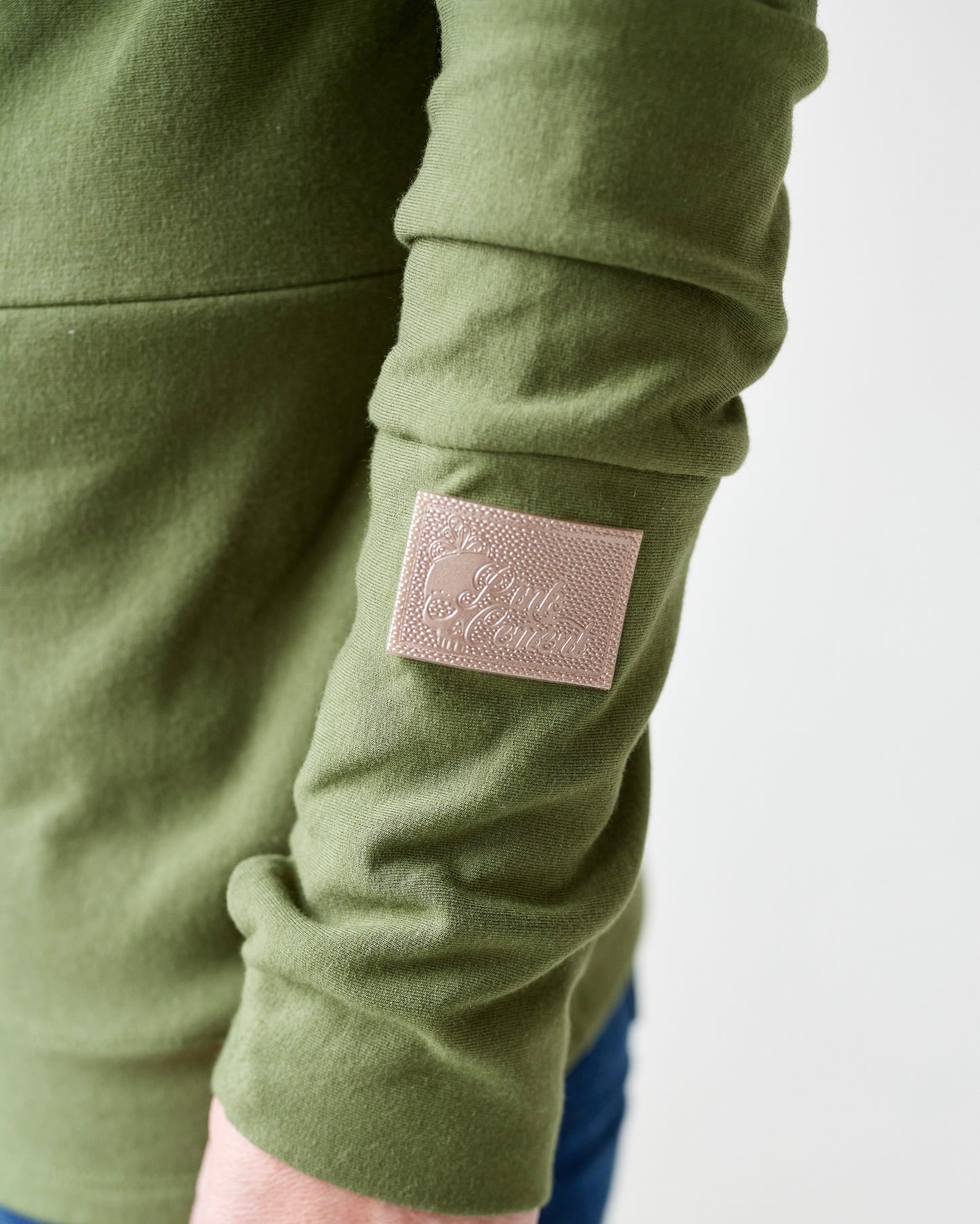 Pink Cement- Hoody- Moss with Rose Gold
