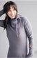 Pink Cement- 1/4 Zip- Grey with Purple- FINAL SALE
