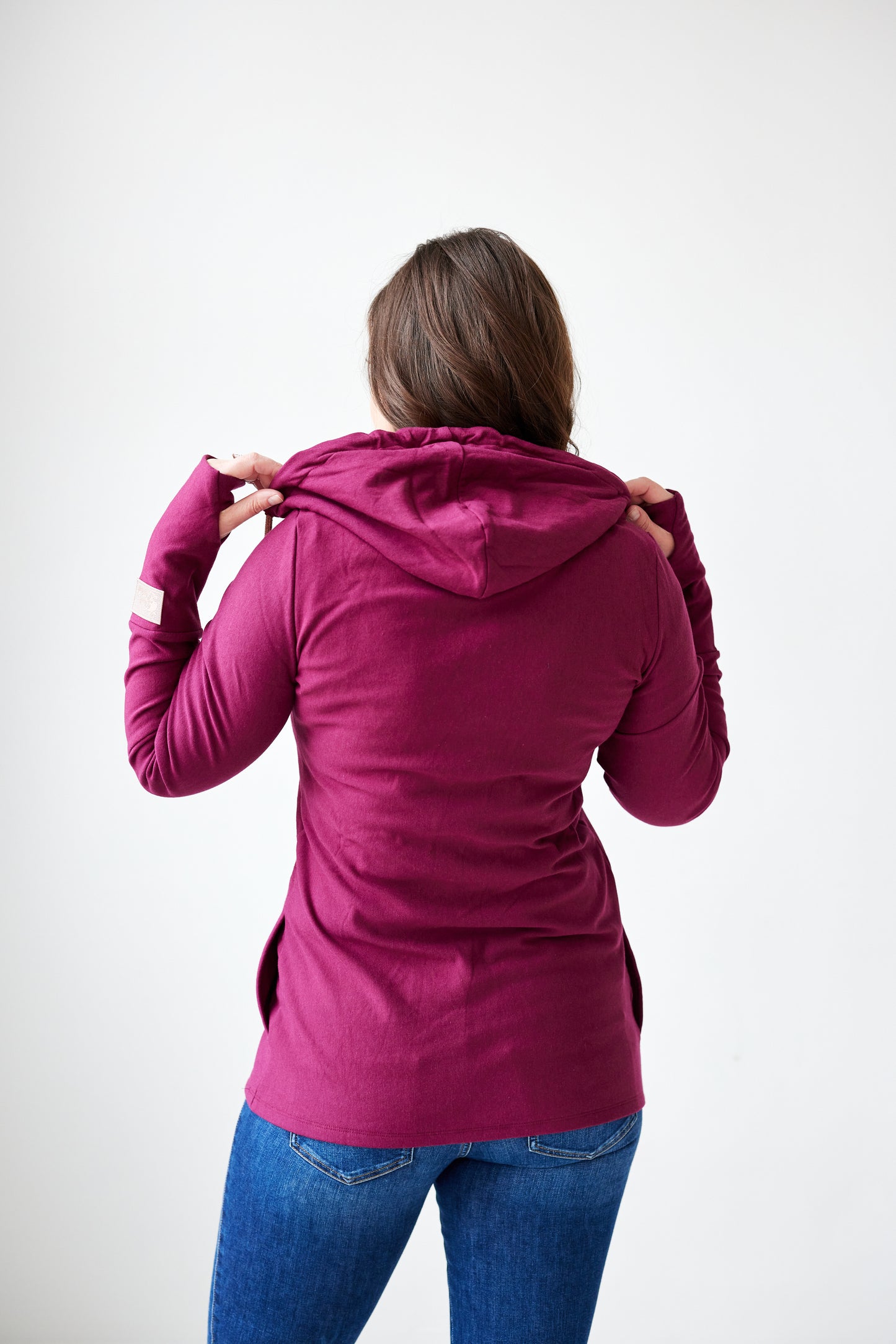 Pink Cement- 1/4 Zip- Merlot with Black