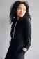 Pink Cement- Hoody- Black with Purple