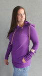 Pink Cement- 1/4 Zip- Deep Purple with Rose Gold
