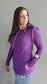 Pink Cement- 1/4 Zip- Deep Purple with Rose Gold-FINAL SALE
