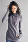 Pink Cement- Hoody- Grey with Purple-FINAL SALE